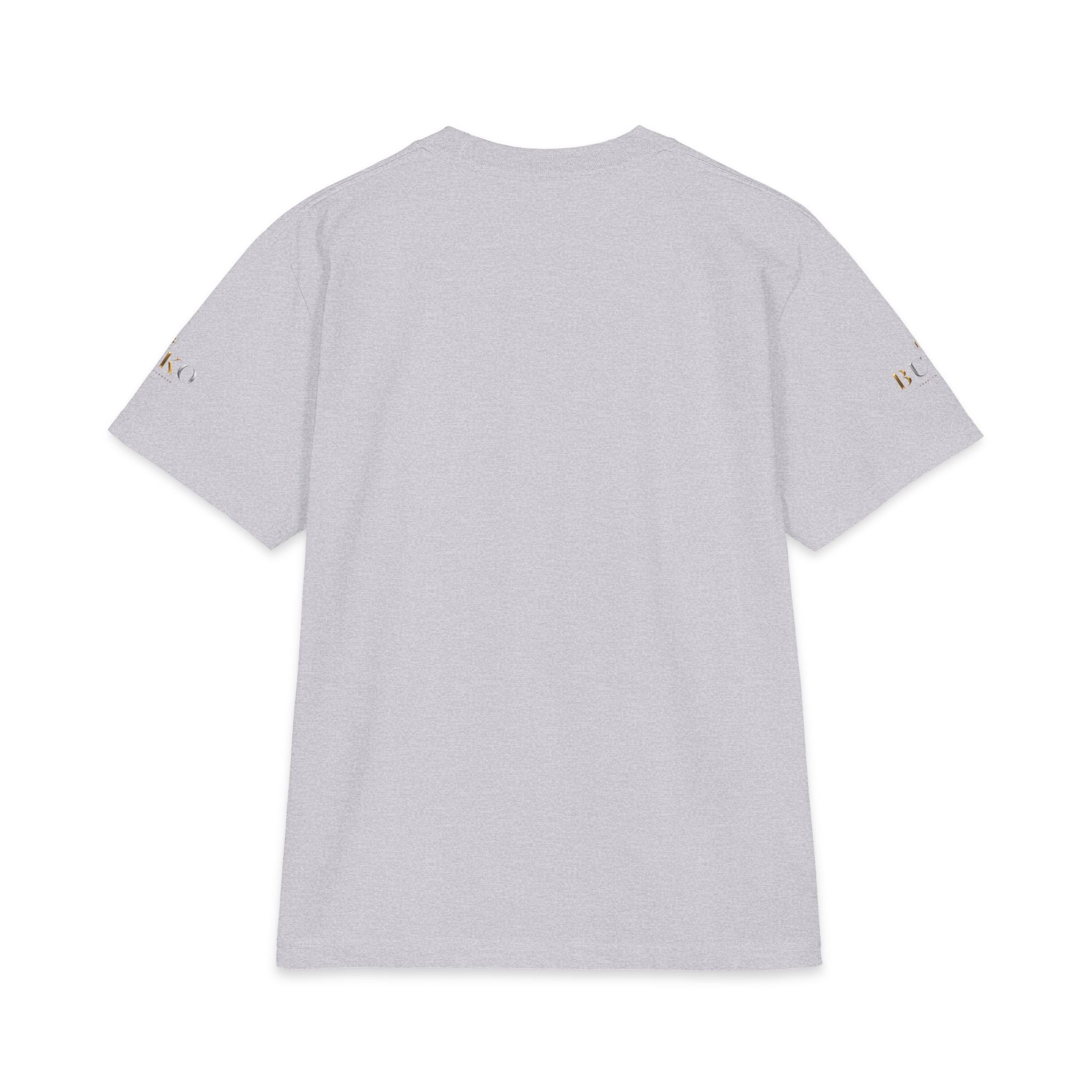 BUKO Gold Logo T‑Shirt — Minimalist Branded White Tee