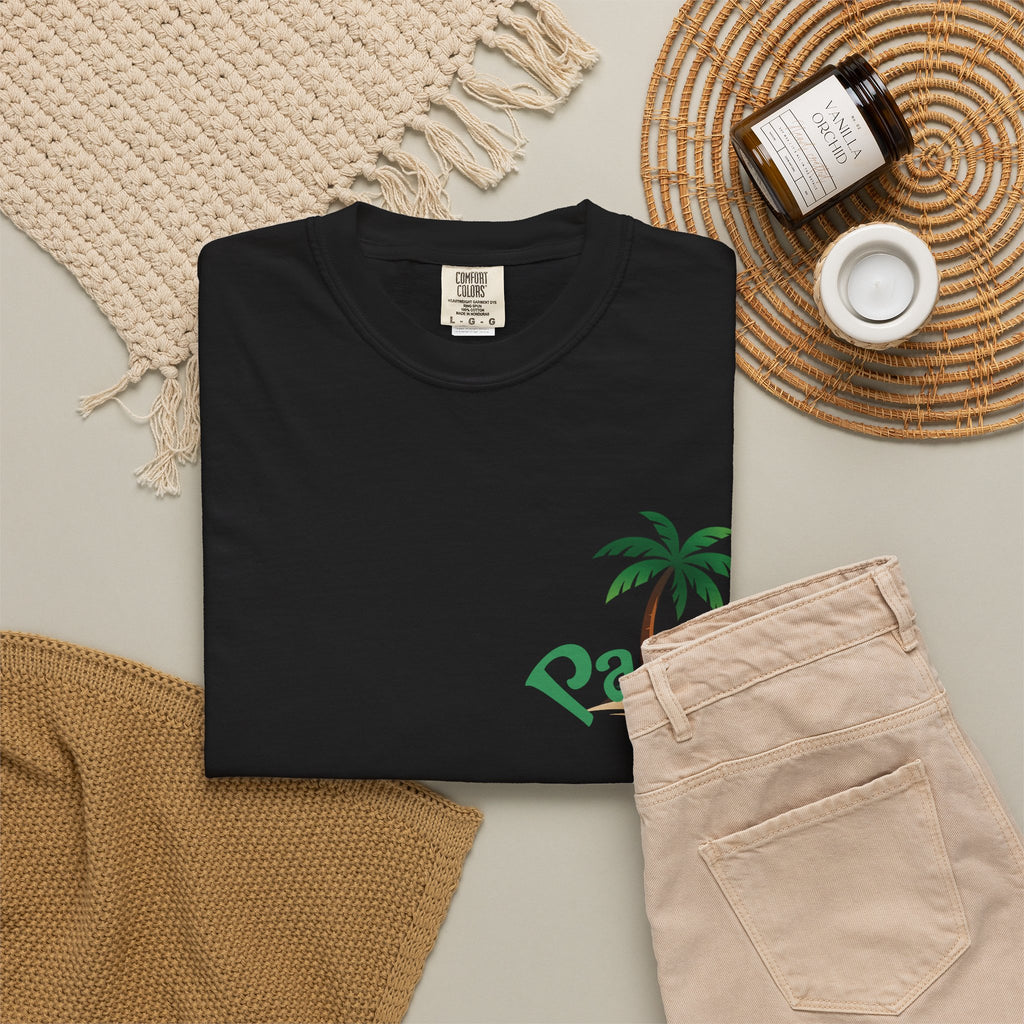 Palm Tree Sunset T-shirt | Tropical Beach Graphic