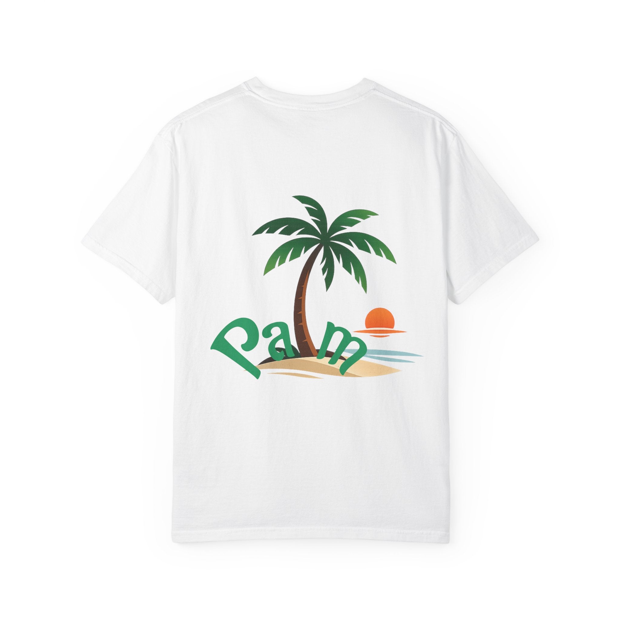 Palm Tree Sunset T-shirt | Tropical Beach Graphic