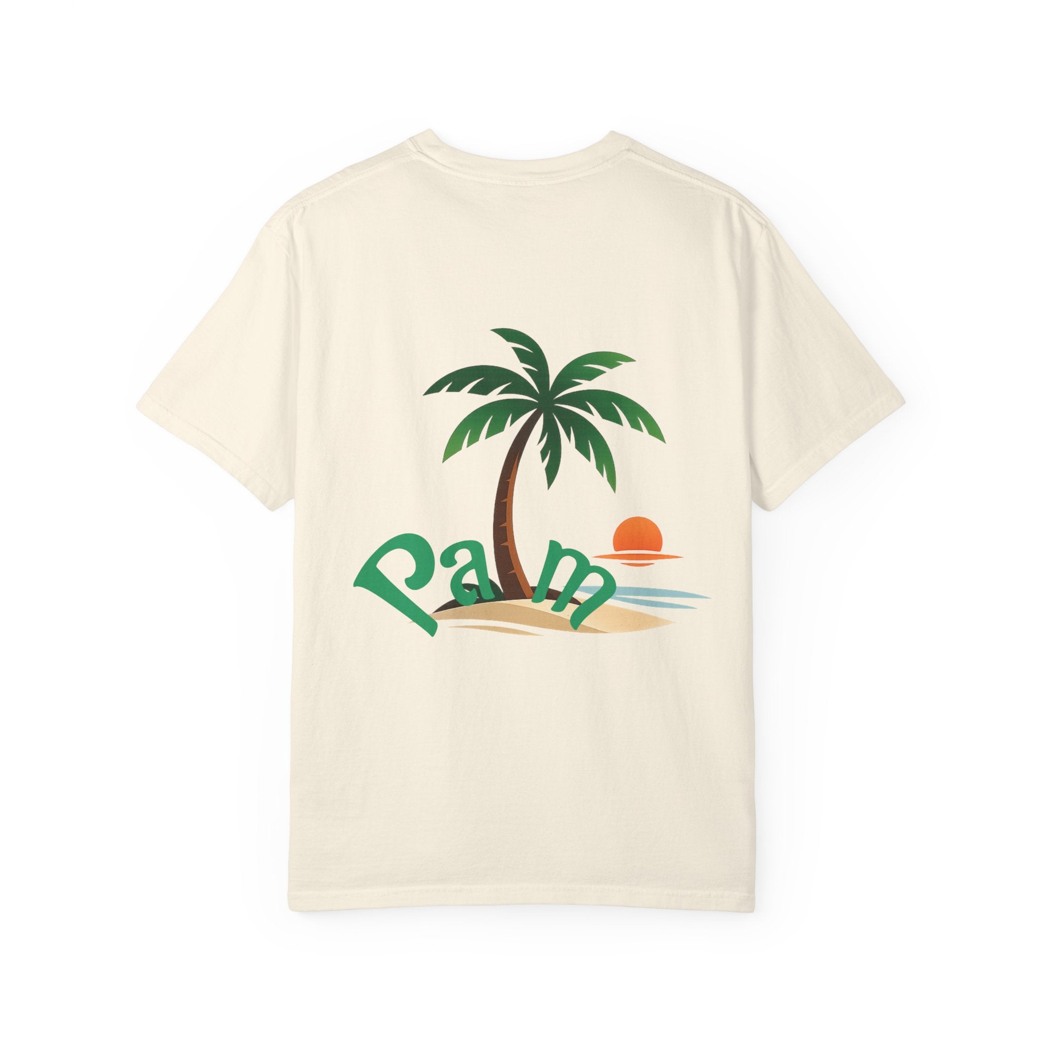 Palm Tree Sunset T-shirt | Tropical Beach Graphic
