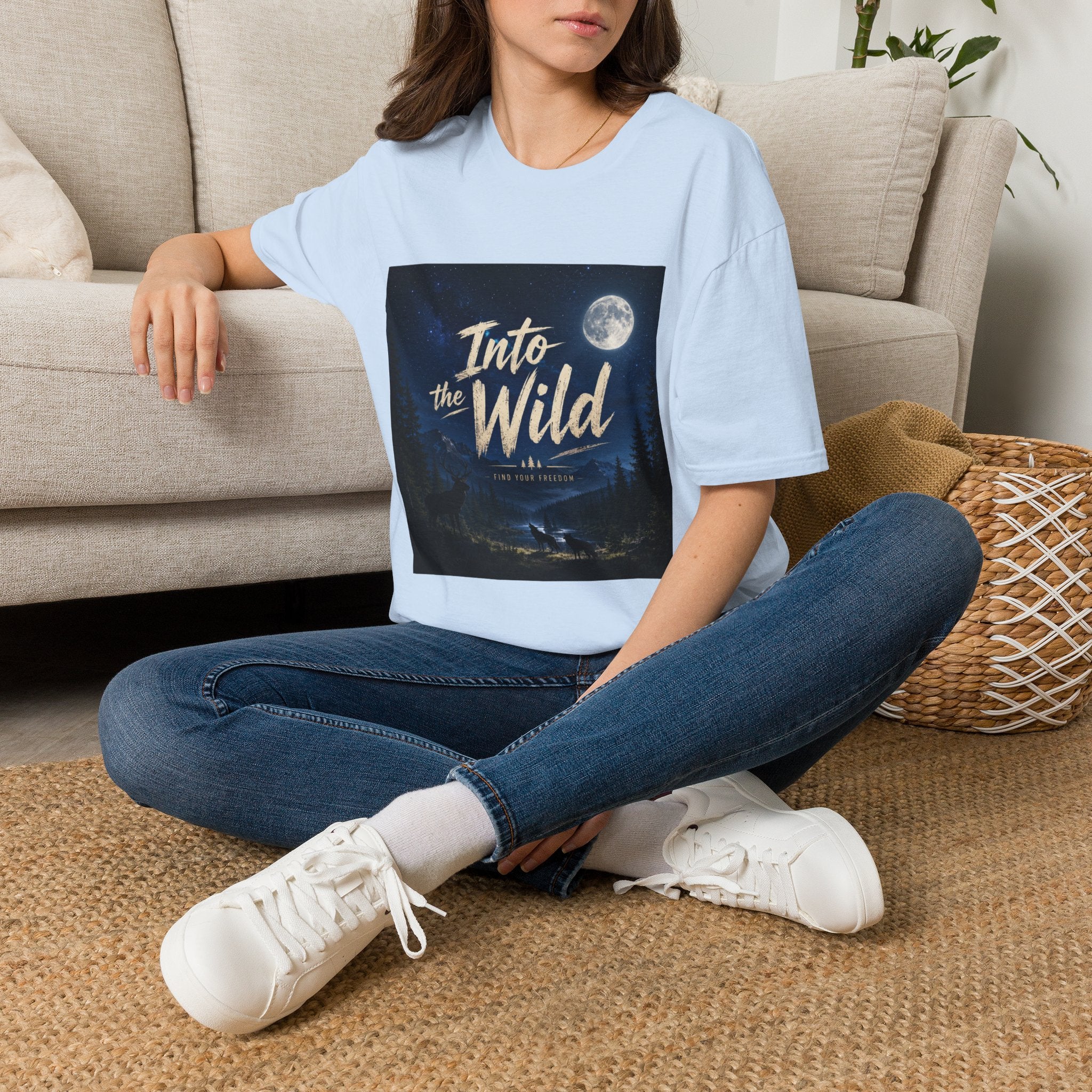 Into the Wild T-Shirt — Moonlit Forest Adventure Tee