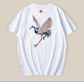 Short-Sleeved Men's T-Shirt, Summer Chinese Style Embroidery, Round Neck, Loose Fit, Couple's Half-Sleeve T-Shirt, One-Piece Wholesale, National Trend